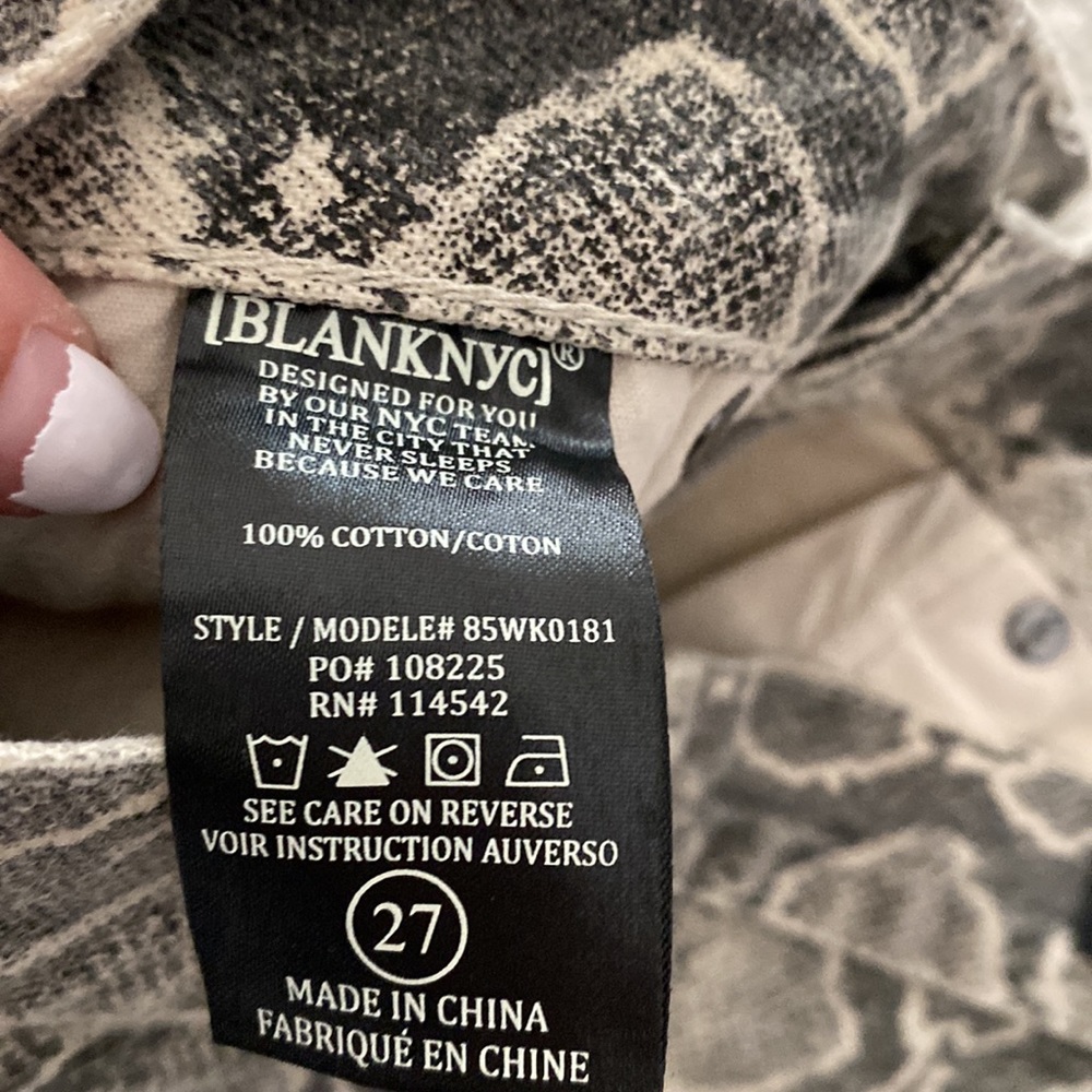 Blanknyc Python Mini Skirt Size 27 - image 4